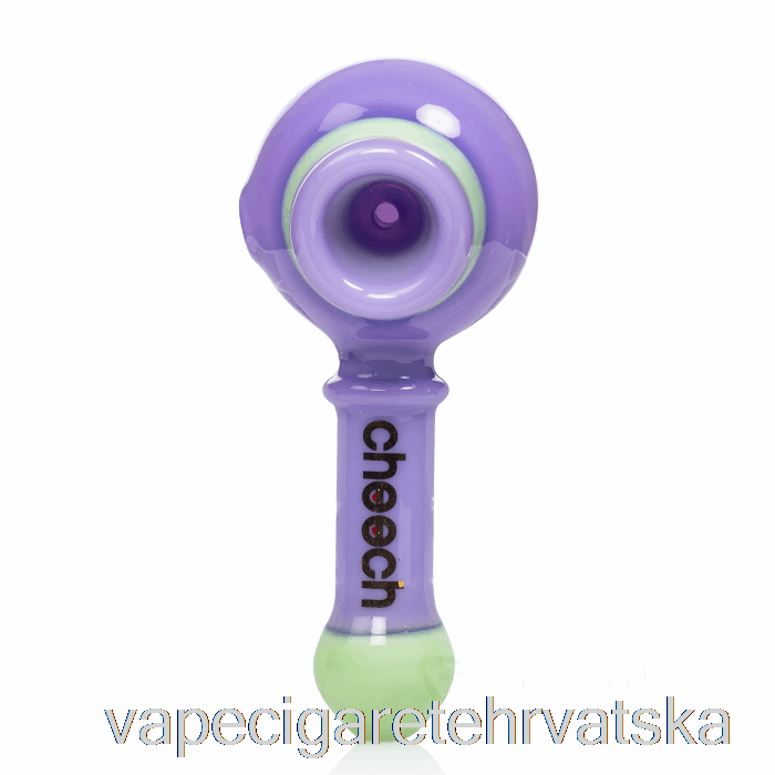 Vape Hrvatska Cheech Glass Dual Spoon Pipe Purple / Green